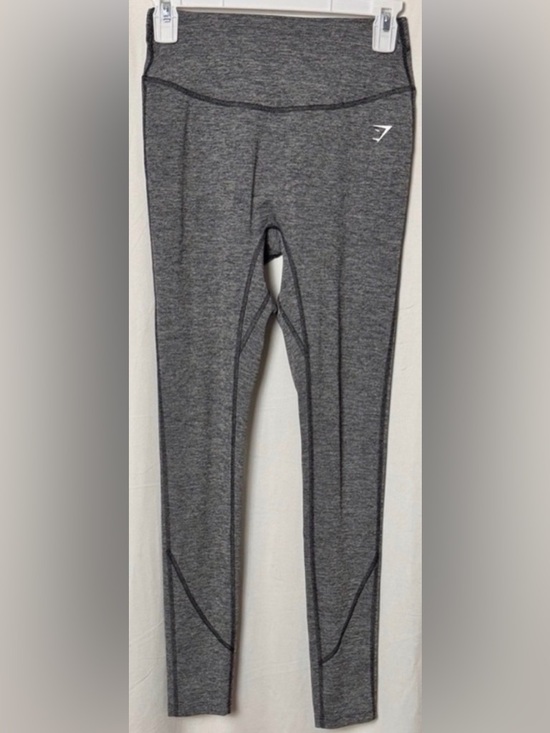 Gymshark Pants - Gymshark Heather Charcoal Heart Marl Leggings Size Small